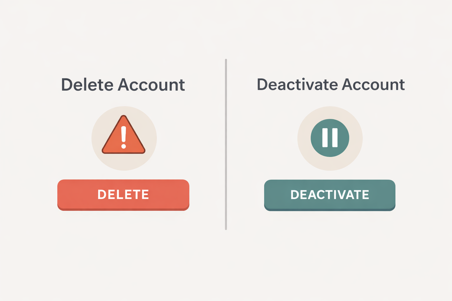 Person deleting Instagram account on smartphone, showing social media account removal and digital privacy concept