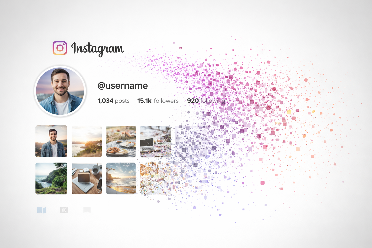 Person deleting Instagram account on smartphone, showing social media account removal and digital privacy concept