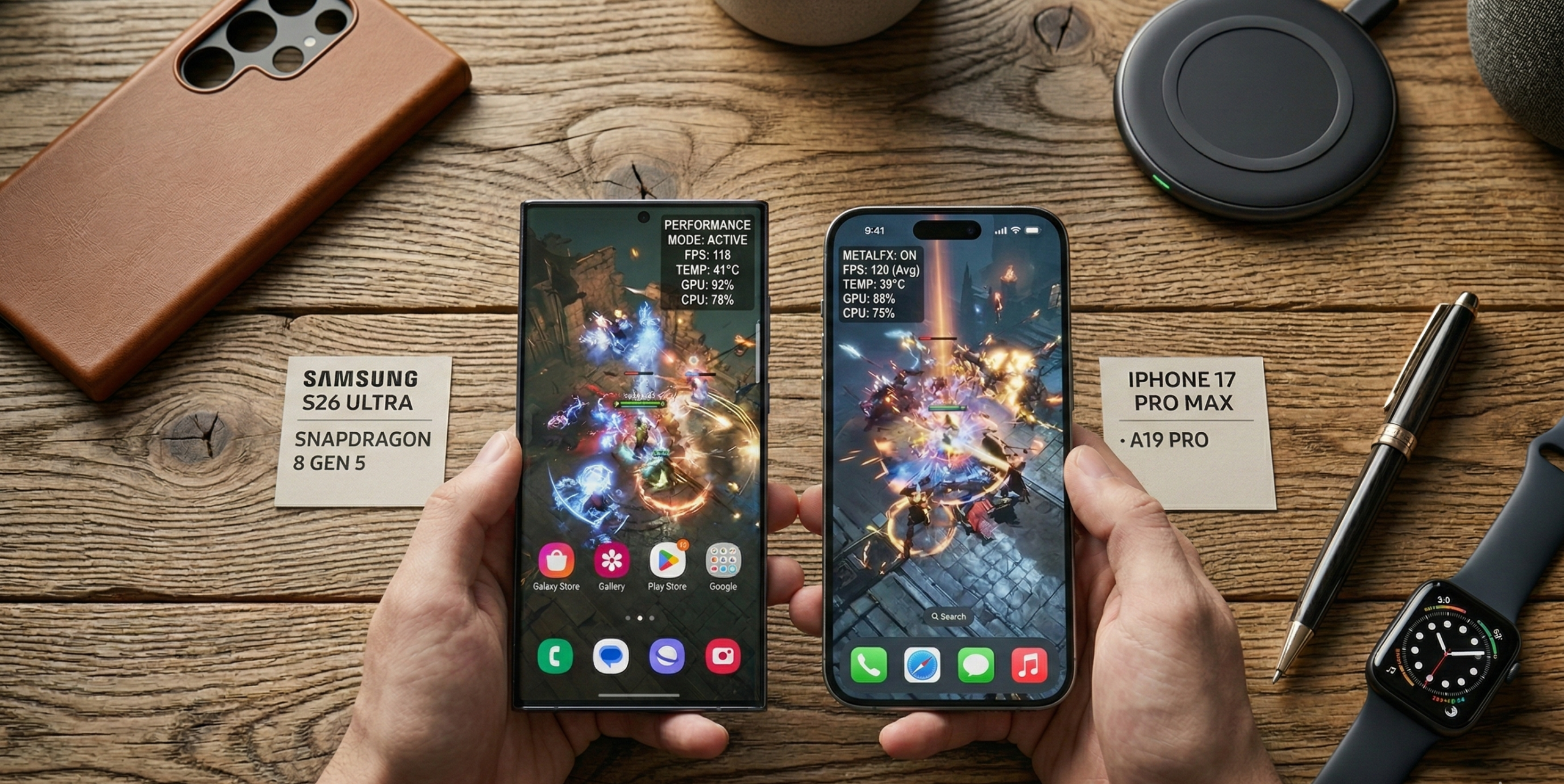 | Samsung S26 Ultra vs iPhone 17 Pro Max: Full Comparison 2026 samsung s26 ultra vs iphone 17 pro max